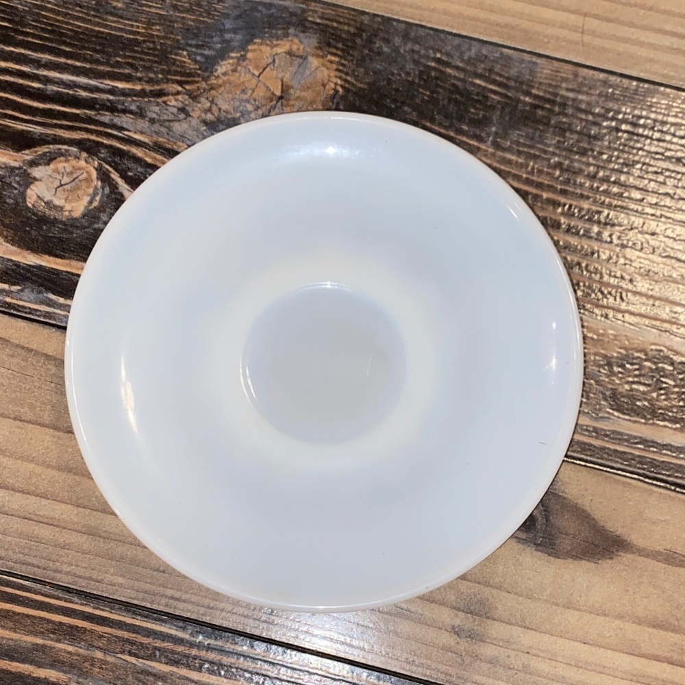 Vintage Hazel Atlas Platonite Milky White Saucer